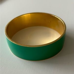 JCrew Gold and Green Bracelet